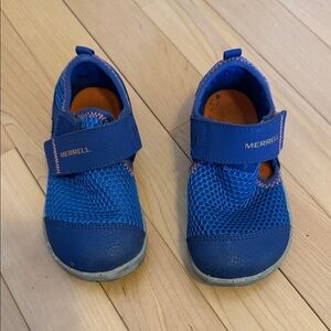 Merrell Kids Blue and Orange Sneakers